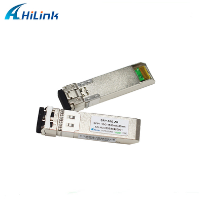 Dual LC Connector SFP Module STM-64 10G ZR 80KM 1550nm SMF 10GBASE