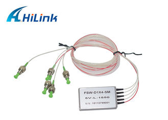 Hilink Mini Optic Switch 1X4 Single Mode FiHigh Channel Isolation With SC LC FC APC PC Connector