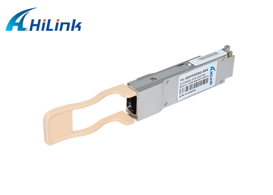 Hot Pluggable Fiber Optic Transceiver 200G QSFP56 SR4 100m 850nm Four Parallel Lanes