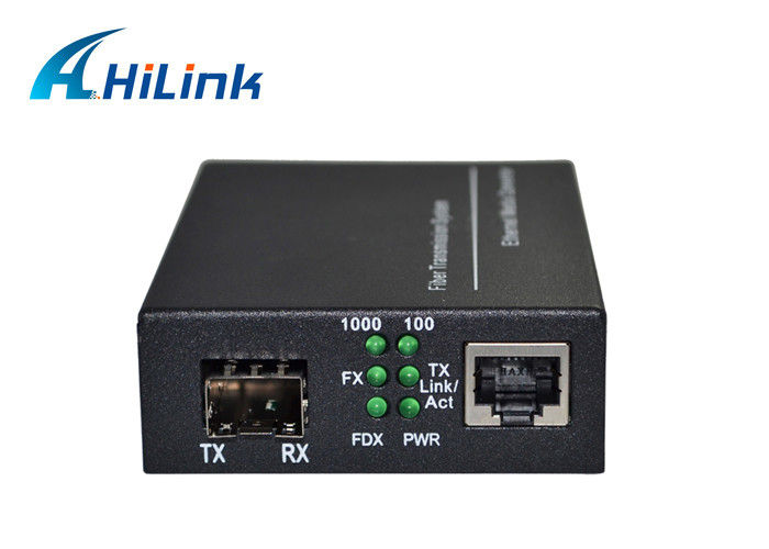 RJ45 Port Internet Gigabit Ethernet Fiber Media Converter SFP 10/100/1000