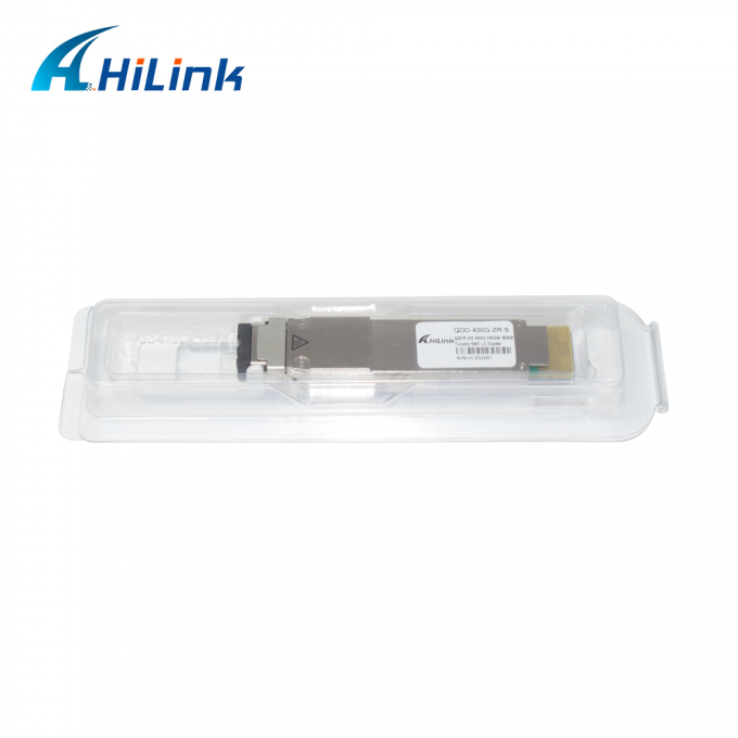 QSFP DD 400GBASE DWDM ZR 80KM 트랜시버 모듈 QDD-400G-ZR-S DWDM 조정 가능한 SMF LC DOM 2