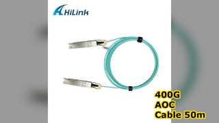 400G QSFP-DD AOC 케이블 50m RoHS