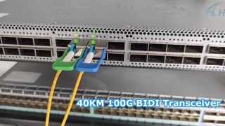 100G QSFP28 BIDI 트랜시버 40KM 테스트