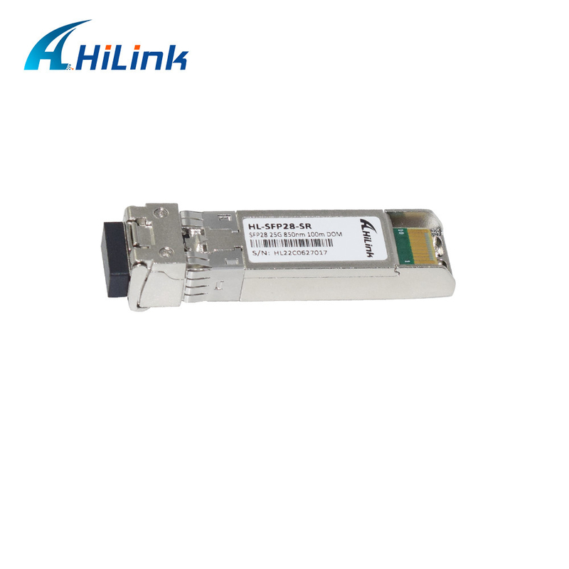 25G SFP28 SR 광 송수신기 모듈 850nm 100m LC 연결기 DOM 기능 SFP 섬유