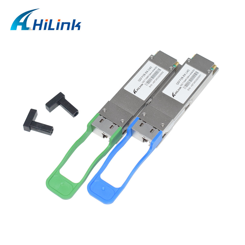 100G QSFP28 트랜시버 모듈 BIDI 40KM 1304/1309nm EML+APD QSFP28-BX-D40 트랜시버