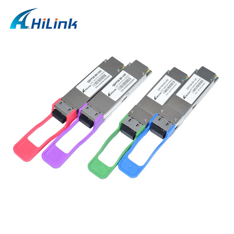 100G QSFP28 트랜시버 모듈 BIDI 40KM 1304/1309nm EML+APD QSFP28-BX-D40 트랜시버