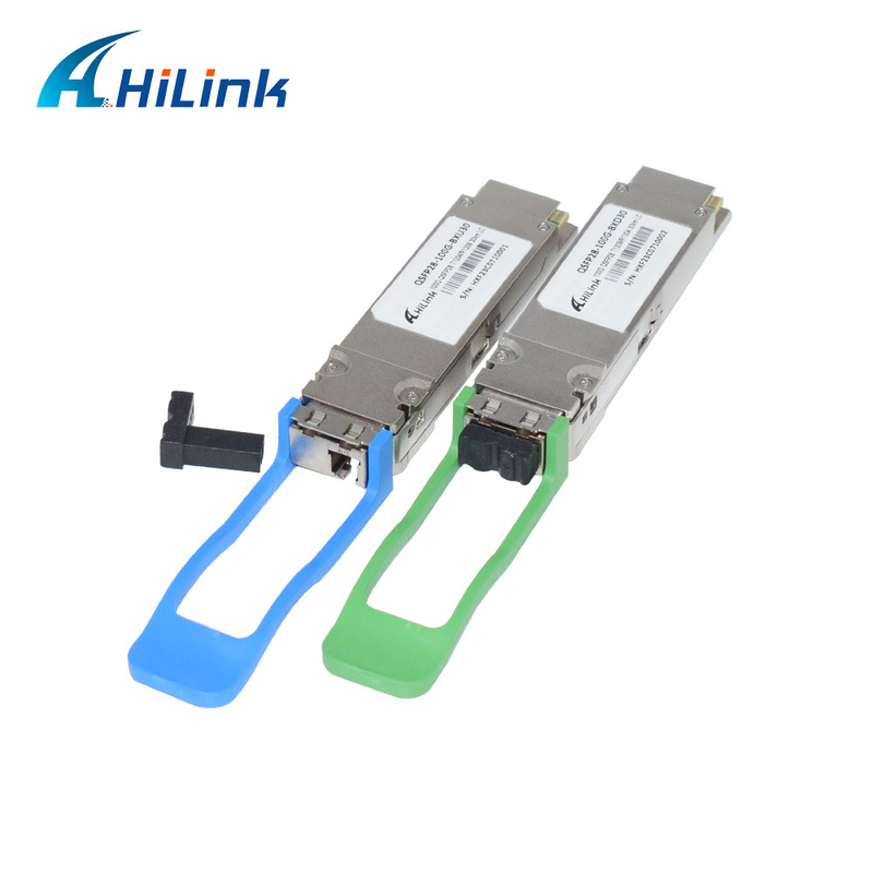 100GBASE-ER BIDI 40KM 심플렉스 LC 1304/1309nm EML+APD QSFP28-BX-D40 트랜시버