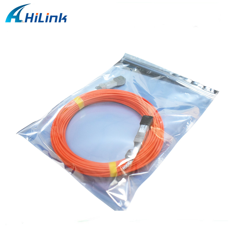 10G AOC 케이블 10G SFP+에서 SFP+ OM3 5M 파란색과 주황색 액티브 광 케이블