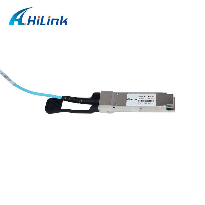 40G QSFP+에서 QSFP+ AOC 액티브 광 케이블 20M OM3 광 수신기 모듈 케이블