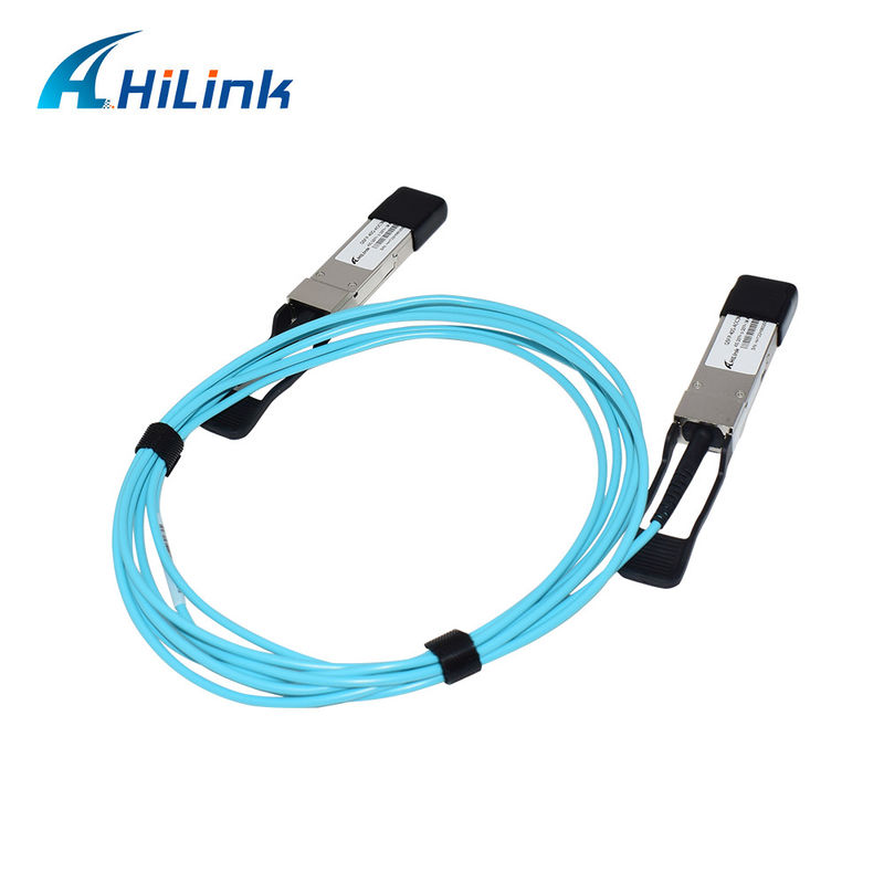 40G QSFP+에서 QSFP+ AOC 액티브 광 케이블 20M OM3 광 수신기 모듈 케이블