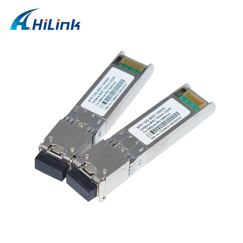 BIDI 10G WDM SMF 광 수신기 SFP+ 100KM Tx1490nm/Rx1550nm FTTH 네트워크용 LC 광섬유 광 수신기