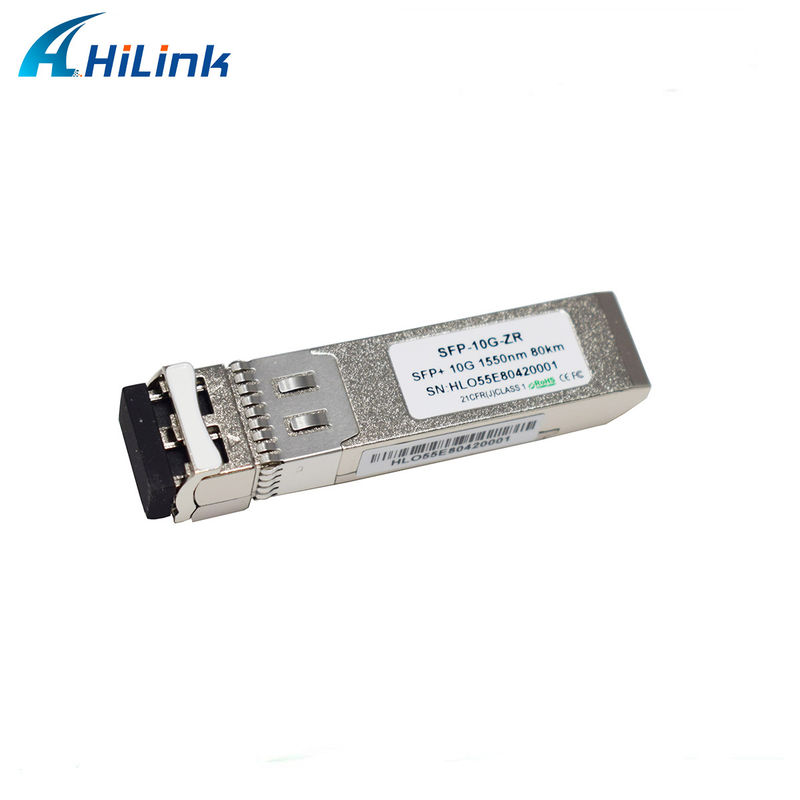 80km 거리 SFP 10G SMF 1550nm ZR 듀플렉스 LC DDM 광 모듈