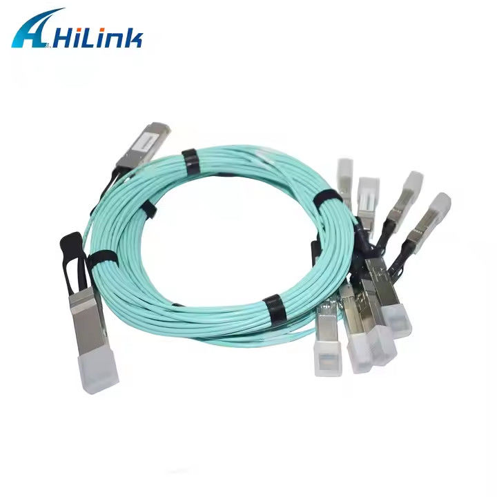 40G QSFP+ 4XSFP AOC 케이블 MMF 1M-5M QSFP에서 4-SFP+ 액티브 광 케이블