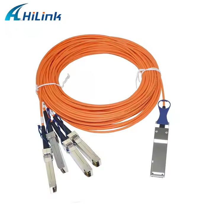 40G QSFP+ 4XSFP AOC 케이블 MMF 1M-5M QSFP에서 4-SFP+ 액티브 광 케이블