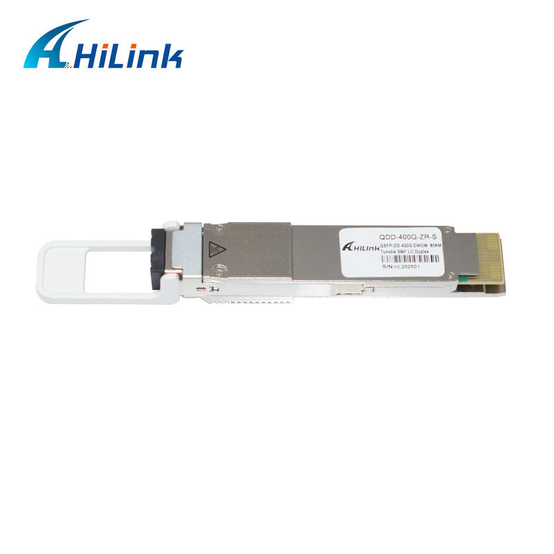 QSFP DD 400GBASE DWDM ZR 80KM 트랜시버 모듈 QDD-400G-ZR-S DWDM 조정 가능한 SMF LC DOM