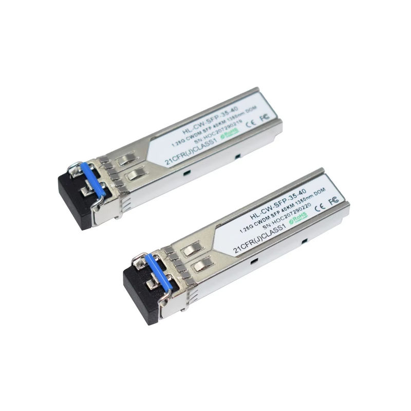 힐링크 1.25G CWDM SFP 광섬유 송신기 데이터 센터용 1350nm 40km