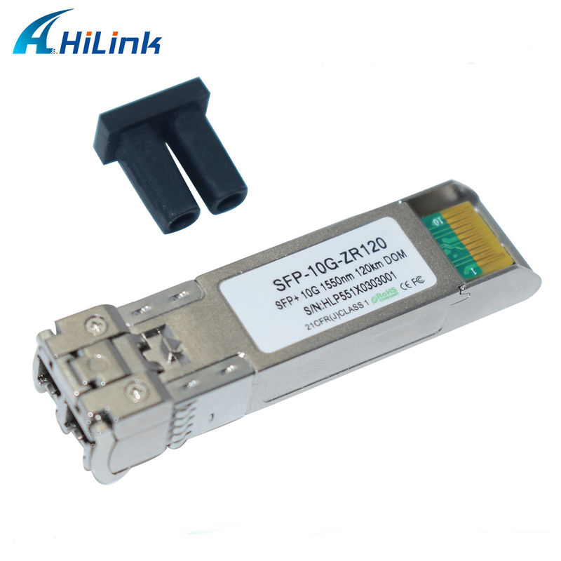 힐링크 10G 베이스 SFP+ ZR 120KM 1550NM 광섬유 장비 광 수신기 모듈 호환