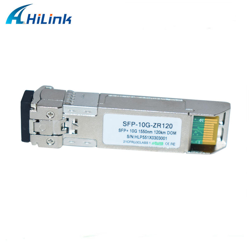 힐링크 10G 베이스 SFP+ ZR 120KM 1550NM 광섬유 장비 광 수신기 모듈 호환