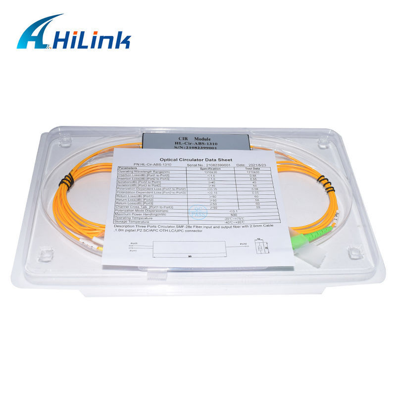 ABS 박스 3 포트 순환기, 포트 1 & 포트 3 LC / UPC, 포트 2 SC / APC 1310nm / 1550nm / 1610nm