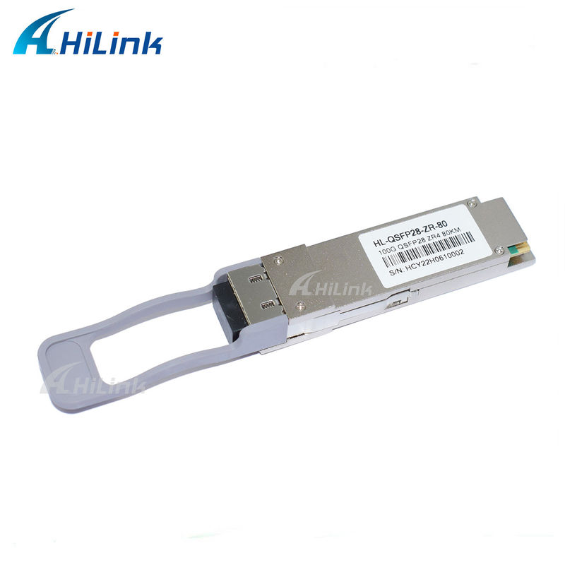 QSFP28 ZR4 80KM LWDM4 1295-1304NM LC 커넥터 SOA+Pin 광섬유 송신기 좋은 가격 통신 및 네트워크 제품
