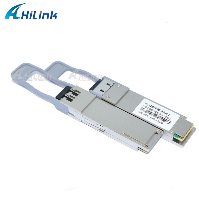 QSFP28 ZR4 80KM LWDM4 1295-1304NM LC 커넥터 SOA+Pin 광섬유 송신기 좋은 가격 통신 및 네트워크 제품