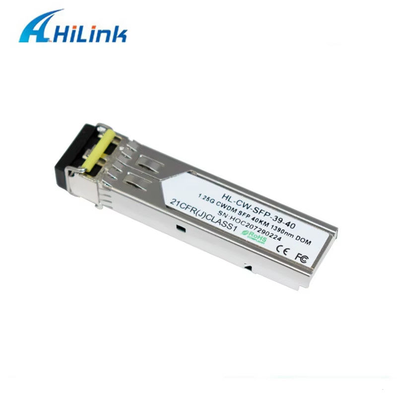 중국 공장 1000Base 1.25G SFP 듀얼 LC 커넥터 CWDM 40KM LC 1270-1610nm 광학 송신기 광섬유 장비