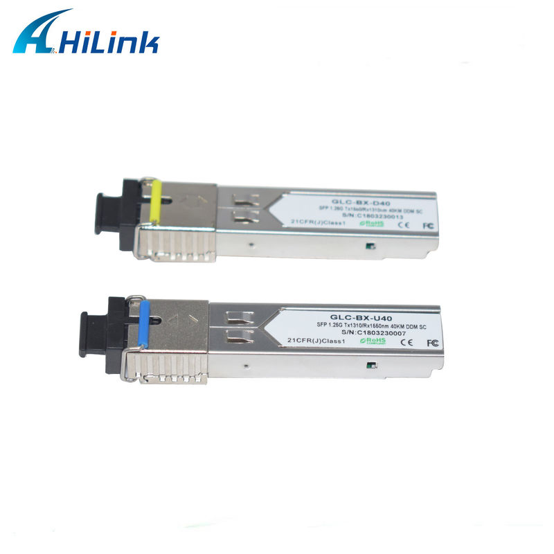 힐링크 1.25G SFP BIDI 40KM 1310/1490 ((1550nm) LC/SC 커넥터 광섬유 모듈
