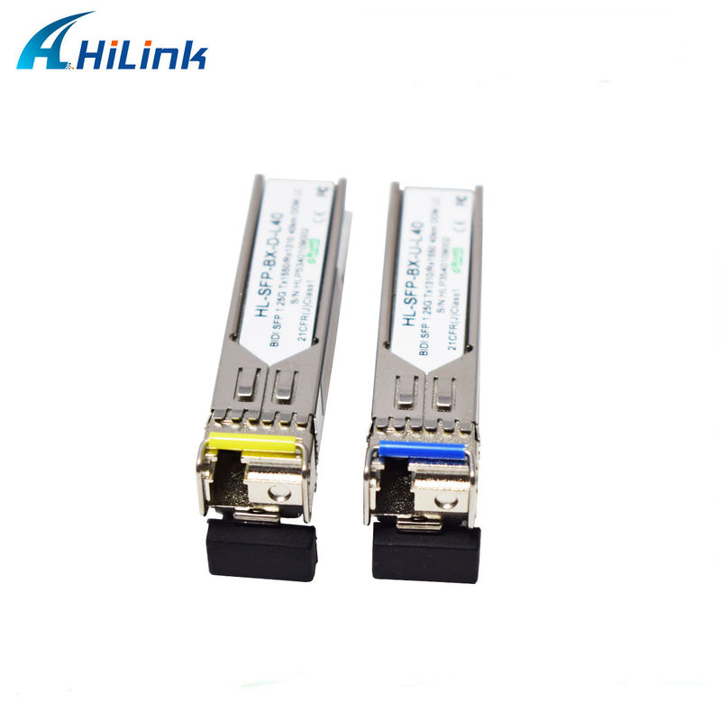 힐링크 1.25G SFP BIDI 40KM 1310/1490 ((1550nm) LC/SC 커넥터 광섬유 모듈
