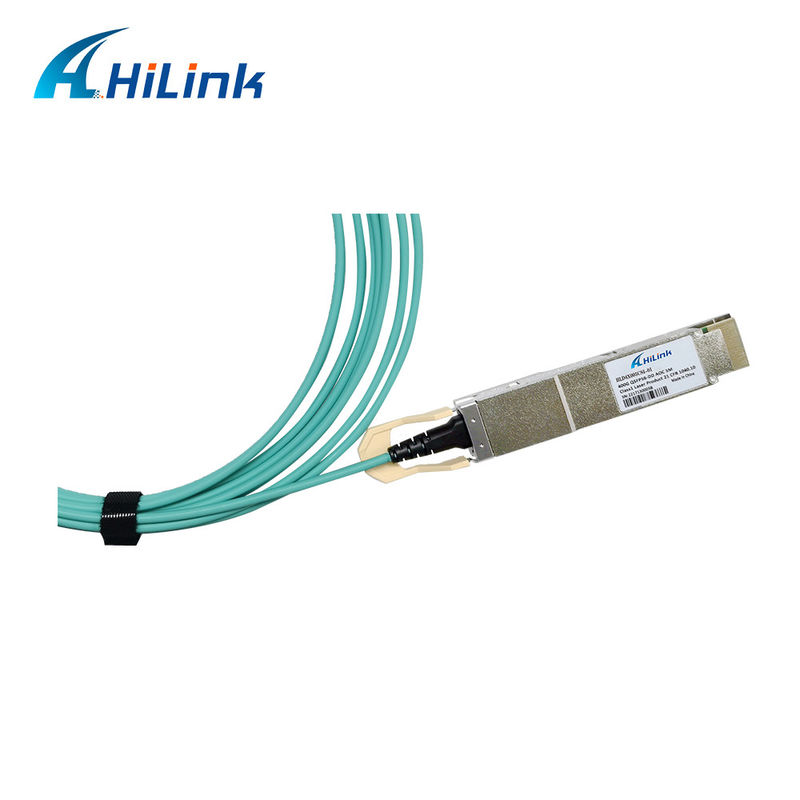 400G QSFP DD 액티브 광 케이블 8x26.5625GBd ((PAM4) 전기 인터페이스 DDM 3M MMF 케이블