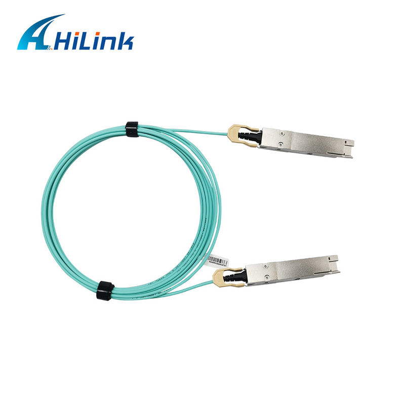 400G QSFP DD 액티브 광 케이블 8x26.5625GBd ((PAM4) 전기 인터페이스 DDM 3M MMF 케이블