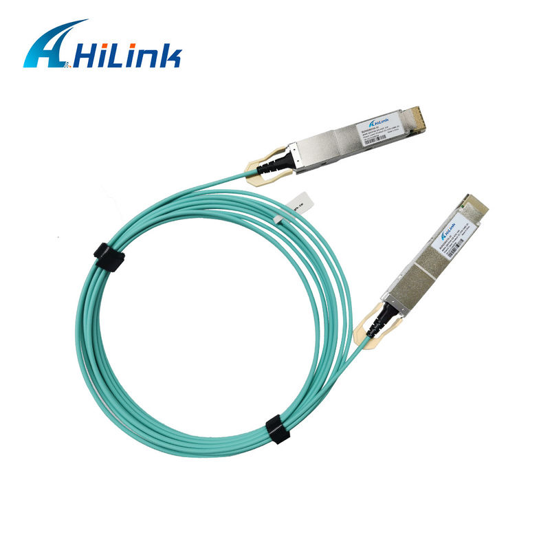 400G QSFP DD 액티브 광 케이블 8x26.5625GBd ((PAM4) 전기 인터페이스 DDM 3M MMF 케이블