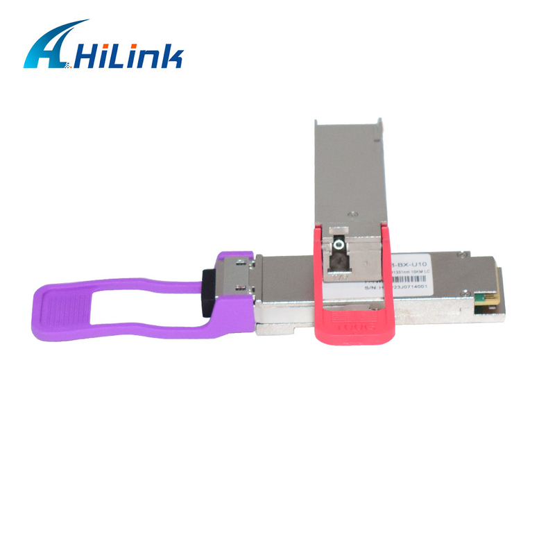 100Gb/s QSFP28 LR BIDI 단일 람다 광 수신기 1271nm 1331nm SMF 단일 LC 커넥터 10km DOM