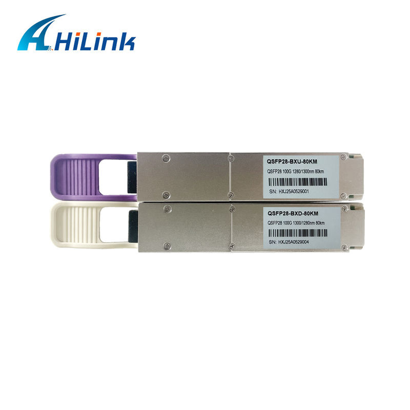 장거리 데이터 전송용 100Gb/s 80Km QSFP28 ZR4 BIDI 트랜시버 모듈