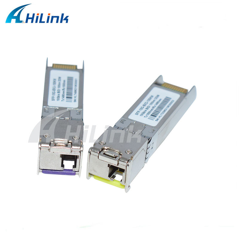 10G SFP BIDI 트랜시버 모듈 3- 100KM 도달 1490/1550NM EML APD 고속 장거리 네트워크