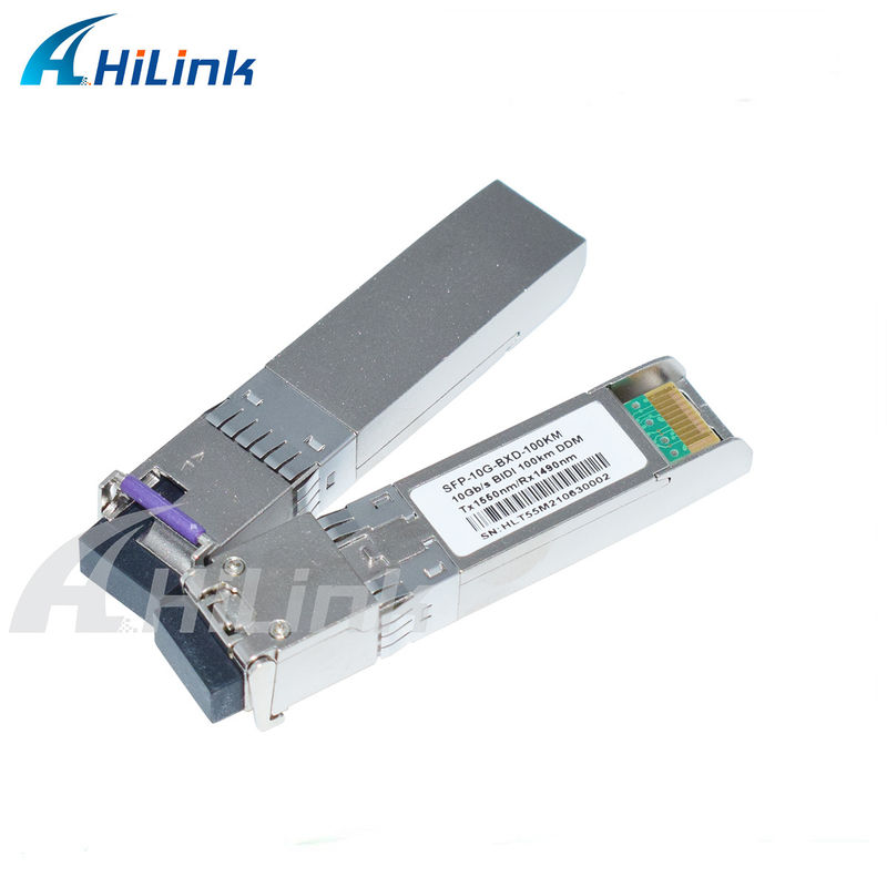 10G SFP BIDI 트랜시버 모듈 3- 100KM 도달 1490/1550NM EML APD 고속 장거리 네트워크