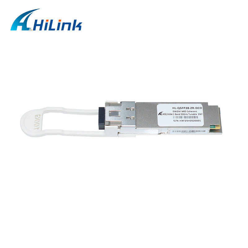 HL-QSFP28-DCO ZR QSFP28 디지털 일관성 광학 송수신기 100G 데이터 레이트 및 LC 커넥터