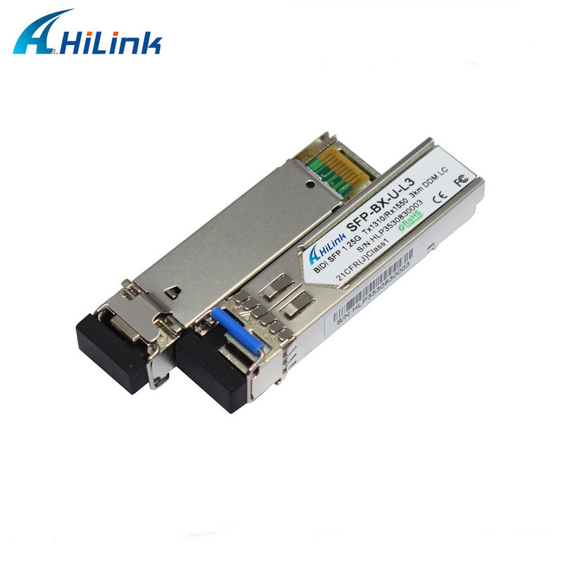 1.25G BIDI 1310/1550nm 0 ~ 70C 온도에서 장거리 데이터 전송을 위한 3km SFP 트랜시버