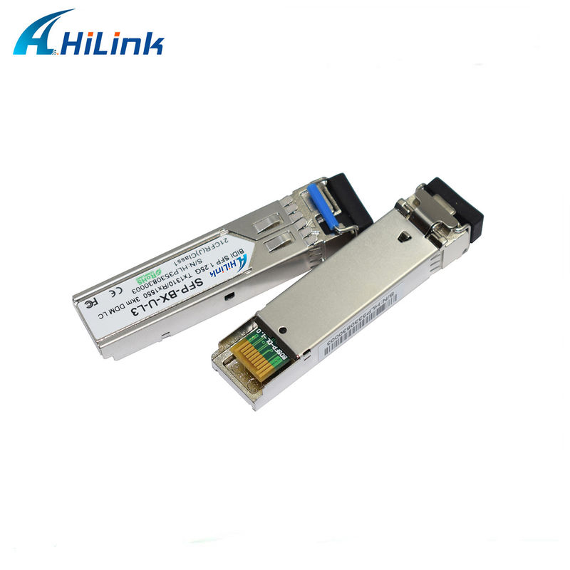 1.25G BIDI 1310/1550nm 0 ~ 70C 온도에서 장거리 데이터 전송을 위한 3km SFP 트랜시버