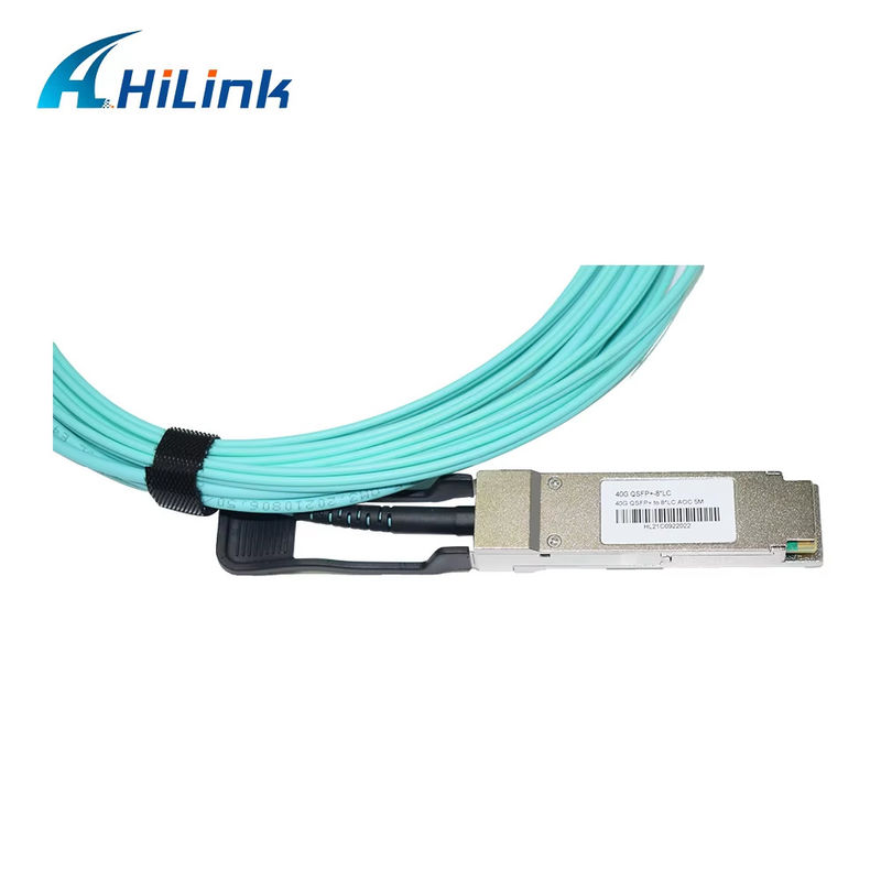 40G QSFP+에서 8xLC AOC 3M 매우 짧은 거리의 브레이크오웃 액티브 광 케이블
