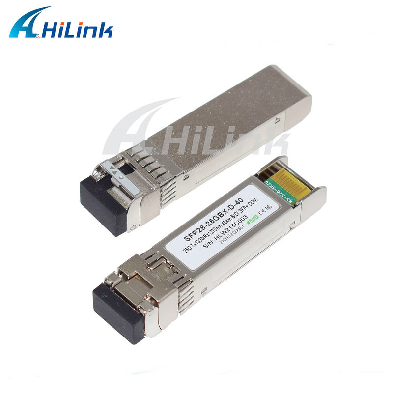 25Gb/s 40Km SFP28 BIDI 트랜시버 LC 단일 커넥터