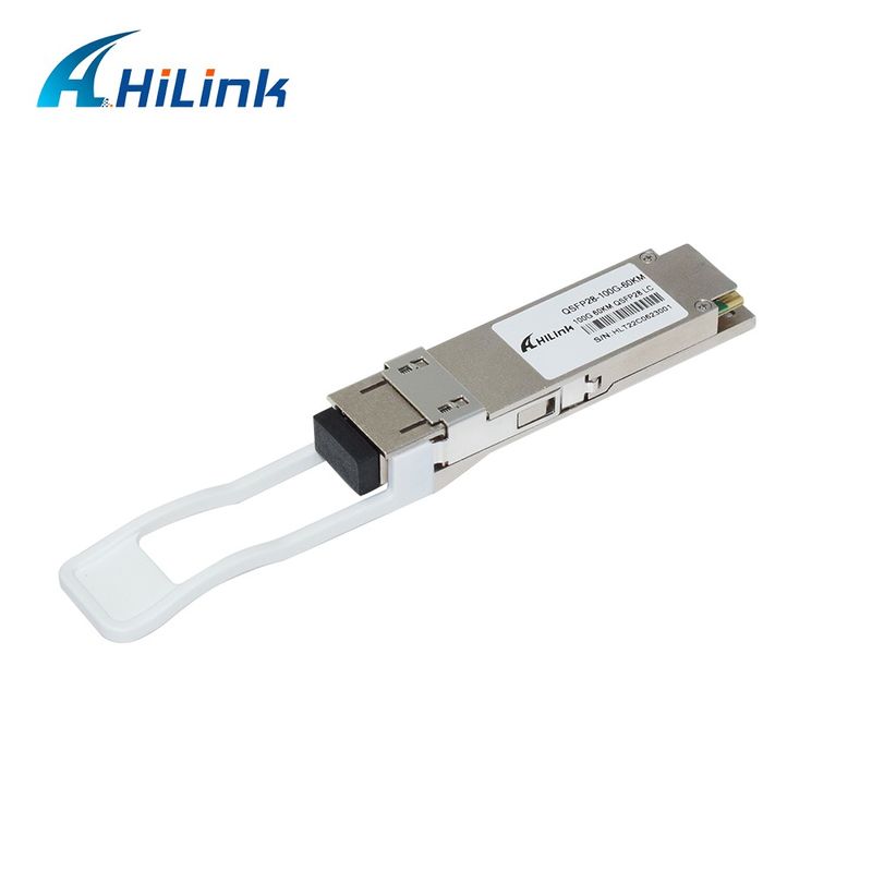 100Gb/s 60km QSFP28 트랜시버 핫 플러그 가능 듀플렉스 LC 커넥터 EML+PIN with SOA 싱글 모드 DDM
