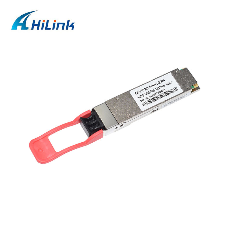 100Gb/s QSFP28 ER4 광전도체 모듈 40KM 핫 플러거블 듀플렉스 LC LAN WDM APD SMF RoHS-6 컴플라이언스