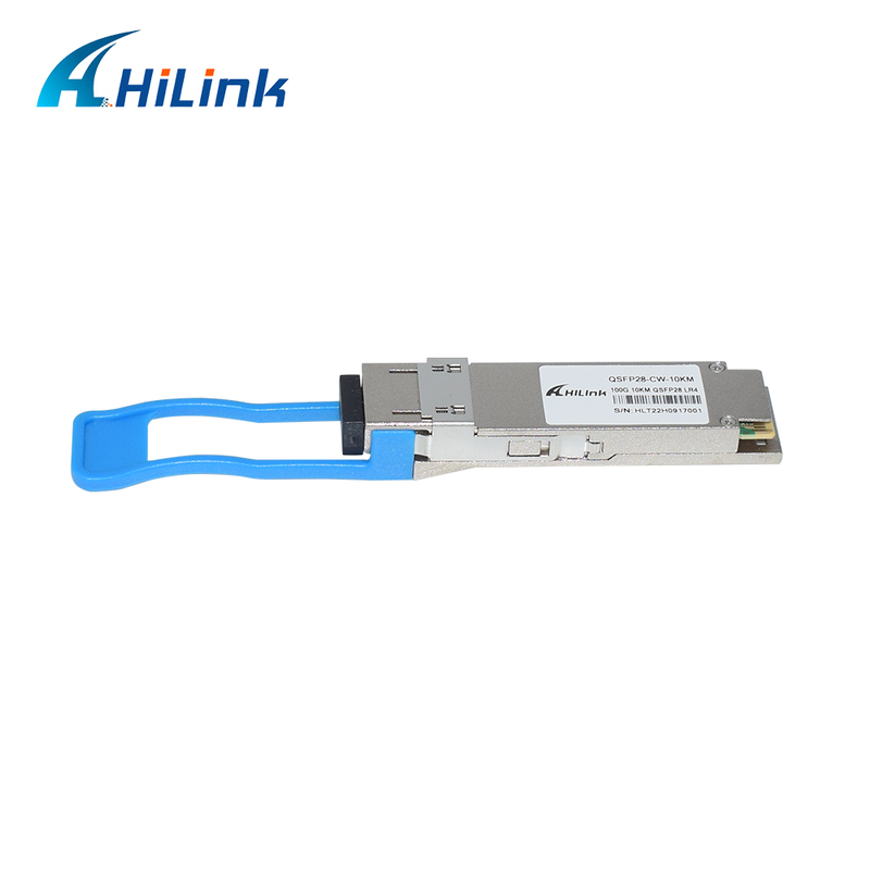 10KM 핫 플러그 가능 100Gb/s QSFP28 CWDM4 광 트랜시버 모듈 (LAN WAN 이더넷 스위치 라우터 애플리케이션용)