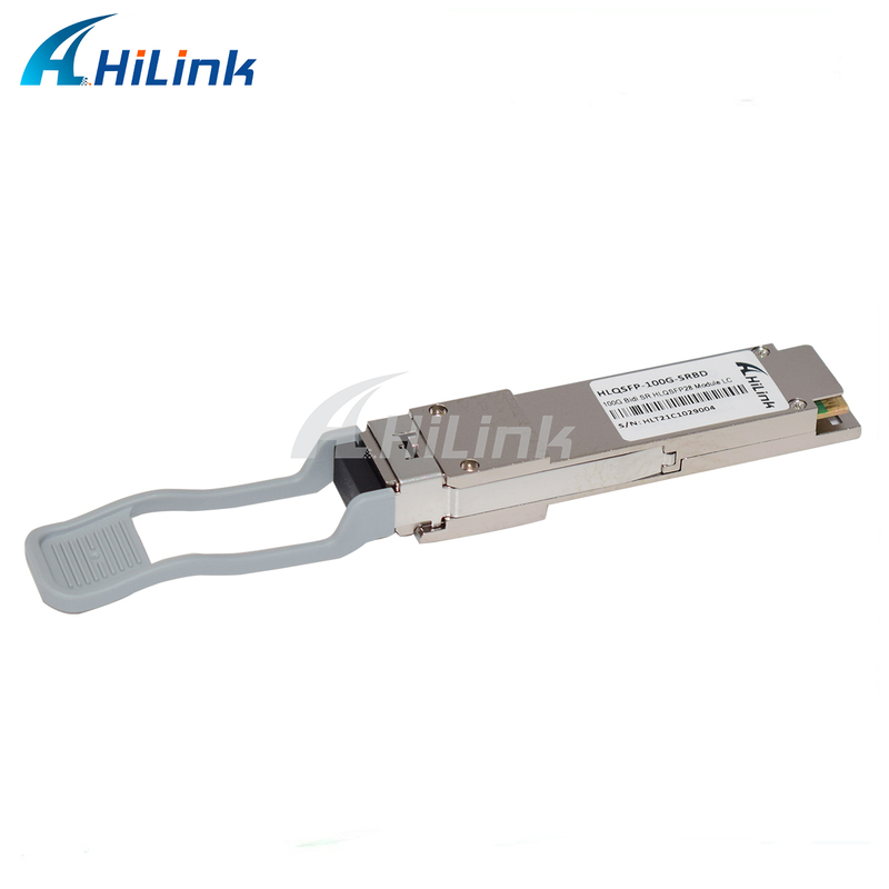 100G QSFP28 SRBD 100m Bi-Di 듀플렉스 LC 핫 플러그 가능 850/900nm VCSEL PAM4 2x50G 멀티모드
