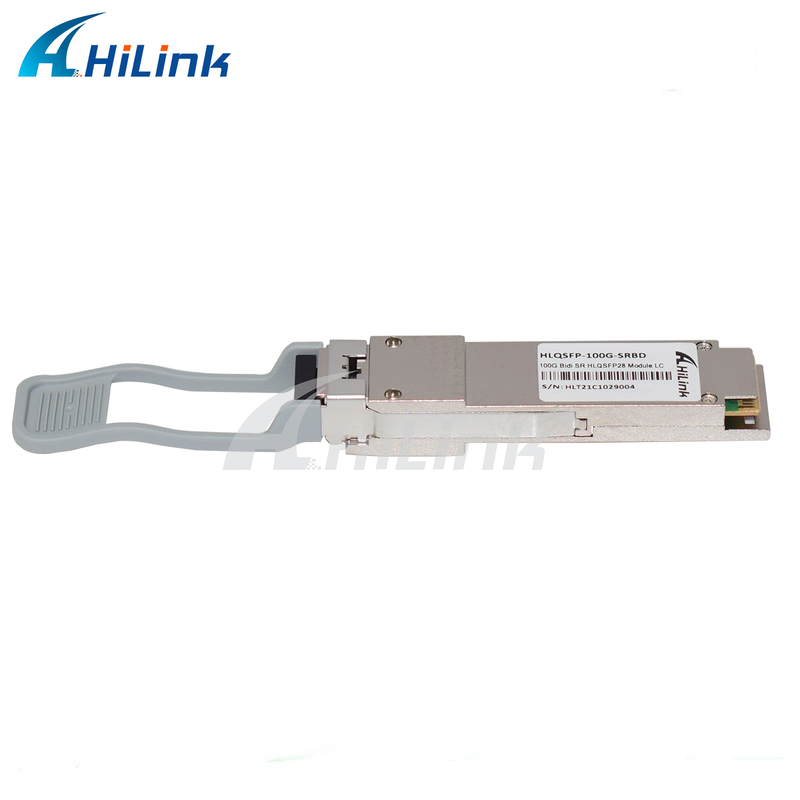 100G QSFP28 SRBD 100m Bi-Di 듀플렉스 LC 핫 플러그 가능 850/900nm VCSEL PAM4 2x50G 멀티모드