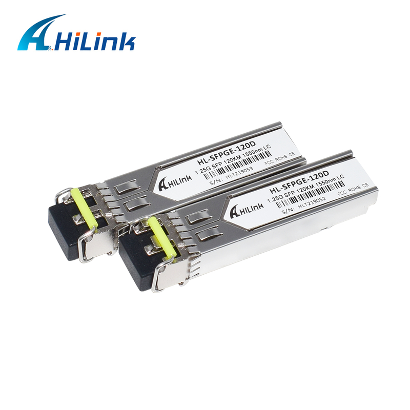 1.25Gb/s BIDI SFP 트랜시버 DFB 레이저와 APD 수신기 상용 온도 범위에서 120km 전송
