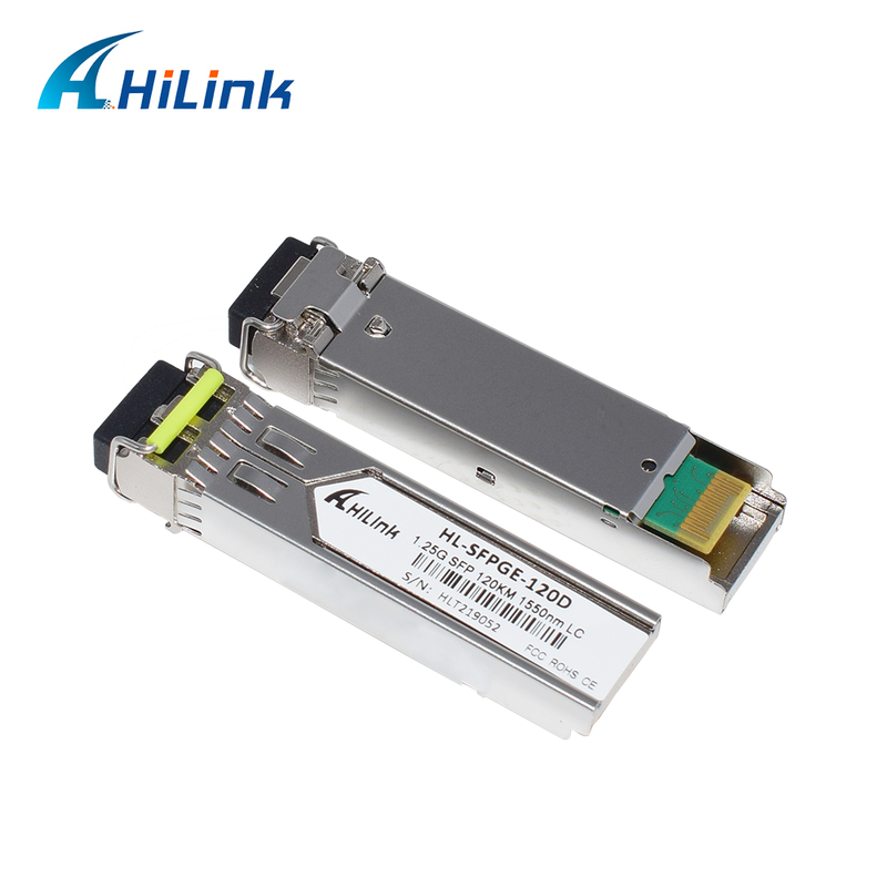 1.25Gb/s BIDI SFP 트랜시버 DFB 레이저와 APD 수신기 상용 온도 범위에서 120km 전송