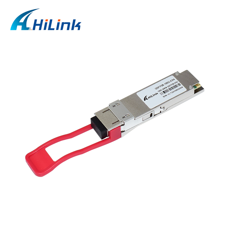 QSFP28 100G 광 송수신 모듈 40km 범위를 가진, 낮은 전력 소비 (<4.5W), 데이터 센터에 대한 RoHS 6/6 준수