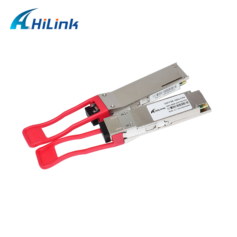 QSFP28 100G 광 송수신 모듈 40km 범위를 가진, 낮은 전력 소비 (<4.5W), 데이터 센터에 대한 RoHS 6/6 준수