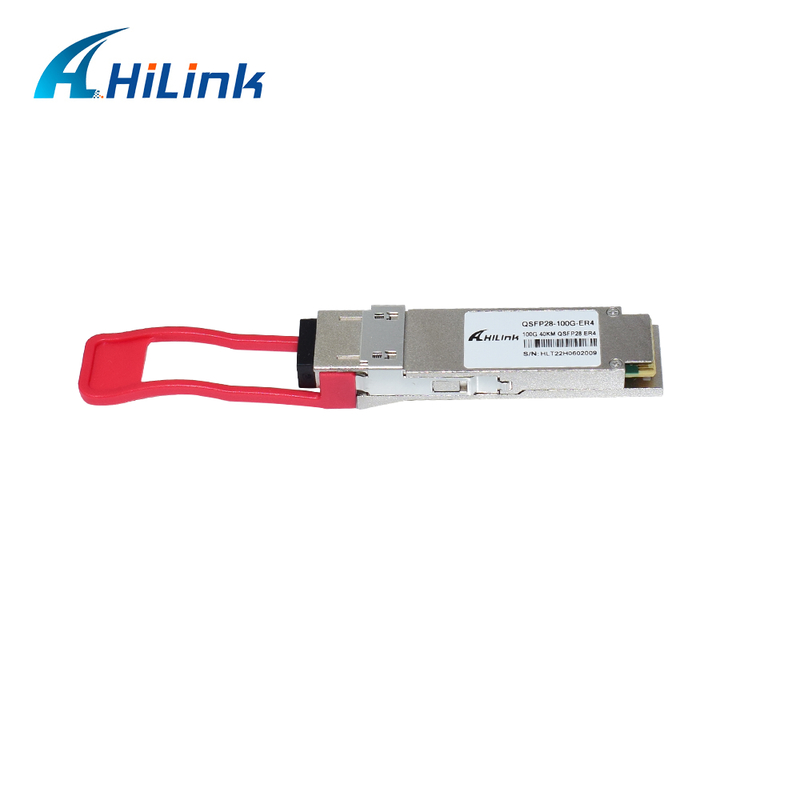 QSFP28 100G 광 송수신 모듈 40km 범위를 가진, 낮은 전력 소비 (<4.5W), 데이터 센터에 대한 RoHS 6/6 준수
